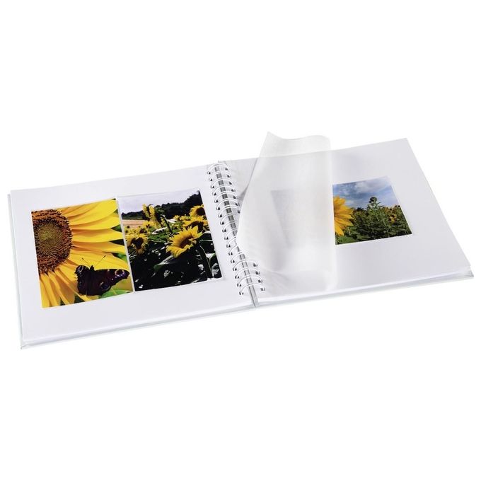 Hama Fine Art Album Fotografico e Portalistino a Spirale Bordeaux 28x24cm 50 Pagine Bianche