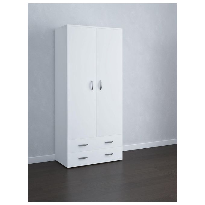 CFT 91 11 42 Mobile Armadio con Cassetti Bianco