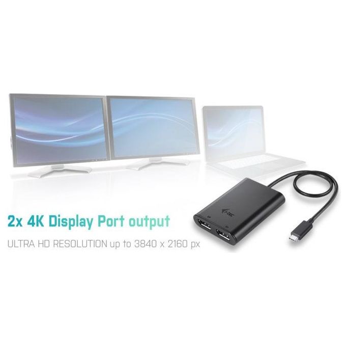 I-Tec C31DUAL4KDP USB-C 3.1 Dual 4K DP Video Adapter