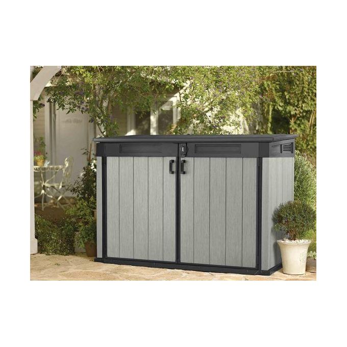 Keter Grande Store Box Porta Attrezzi da Esterno in Resina 190,5x109x132,5h Capacita' di 2020 Litri Grigio