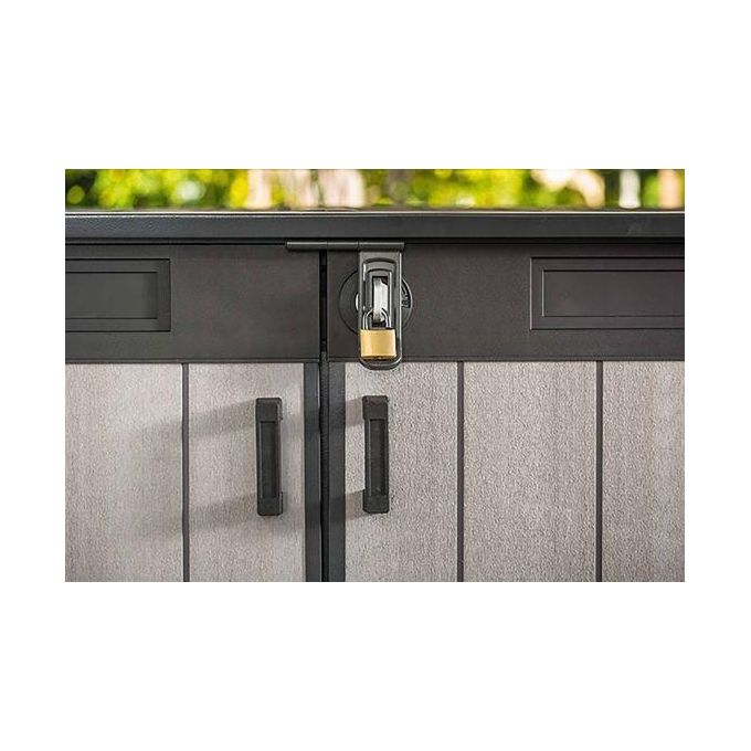 Keter Grande Store Box Porta Attrezzi da Esterno in Resina 190,5x109x132,5h Capacita' di 2020 Litri Grigio