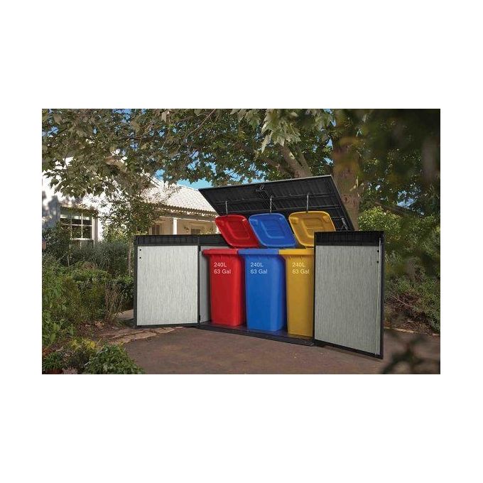 Keter Grande Store Box Porta Attrezzi da Esterno in Resina 190,5x109x132,5h Capacita' di 2020 Litri Grigio