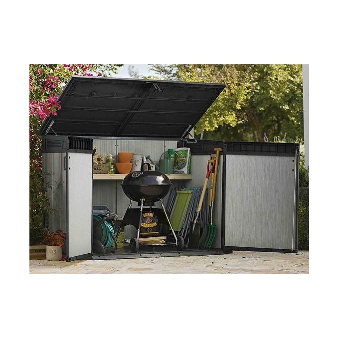Keter Grande Store Box Porta Attrezzi da Esterno in Resina 190,5x109x132,5h Capacita' di 2020 Litri Grigio