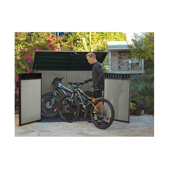 Keter Grande Store Box Porta Attrezzi da Esterno in Resina 190,5x109x132,5h Capacita' di 2020 Litri Grigio