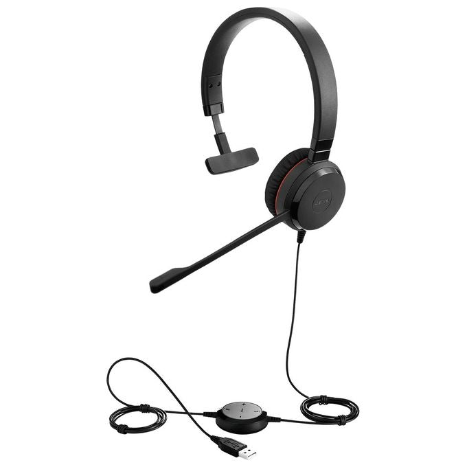 Jabra Evolve 20 MS Mono Special Edition Auricolare con Microfono sull'Orecchio Cablato USB
