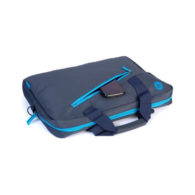Ngs Ginger Blu Borsa per Notebook da 15,6 con Tasche Esterne Blu