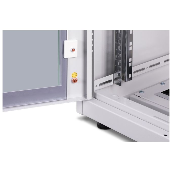 Digitus armadio 42 unita' linea professionale (a)2020 x (l)600 x (p)600 mm. colore grigio chiaro