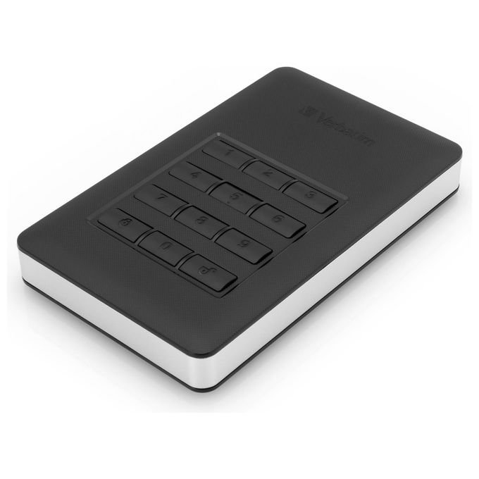 Verbatim Disco Rigido Esterno 1Tb Usb 3.1 Gen1 Storengo Crittografato Accesso con Tastierino Numerico Aes 256bit