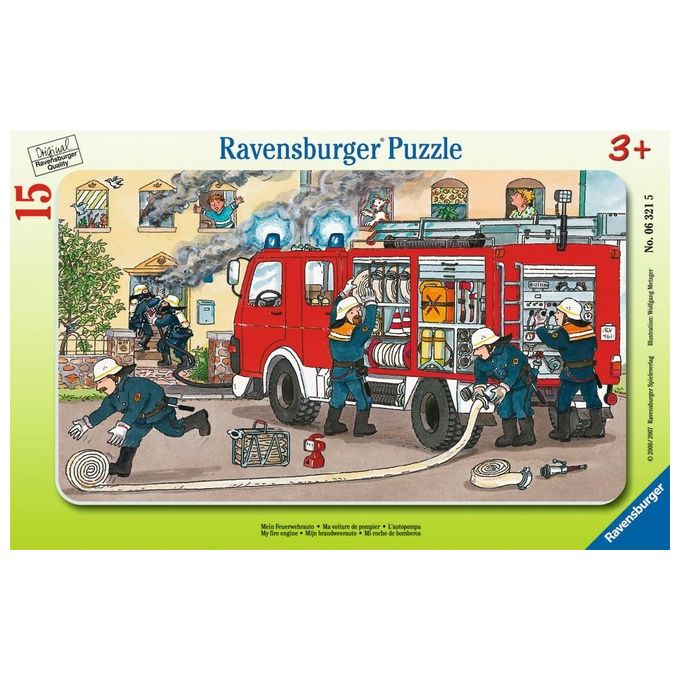 Ravensburger Puzzle 15 Pezzi La mia Macchina dei Pompieri