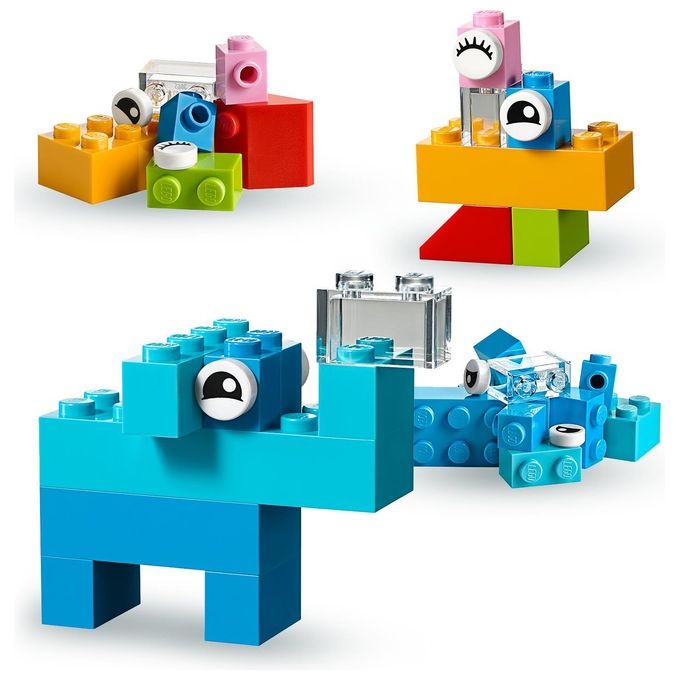LEGO Classic Valigetta Creativa 10713 Contenitore Mattoncini Colorati con Macchina Giocattolo, Nave, Casa, Castello e Animali da Costruire, Giochi per l'Apprendimento per Bambini e Bambine da 4 Anni