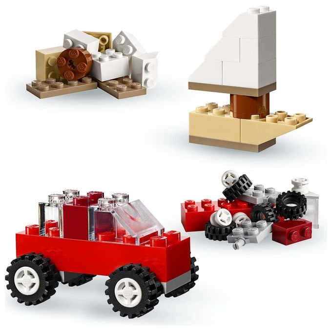 LEGO Classic Valigetta Creativa 10713 Contenitore Mattoncini Colorati con Macchina Giocattolo, Nave, Casa, Castello e Animali da Costruire, Giochi per l'Apprendimento per Bambini e Bambine da 4 Anni