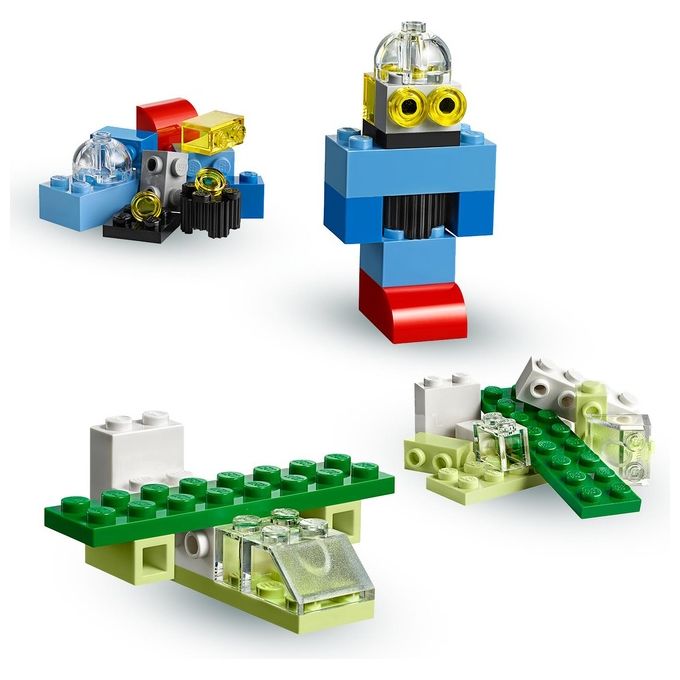 LEGO Classic Valigetta Creativa 10713 Contenitore Mattoncini Colorati con Macchina Giocattolo, Nave, Casa, Castello e Animali da Costruire, Giochi per l'Apprendimento per Bambini e Bambine da 4 Anni