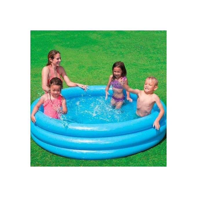 Intex 58446 Piscina Crystal per bambini 168 x 38 cm, Blu