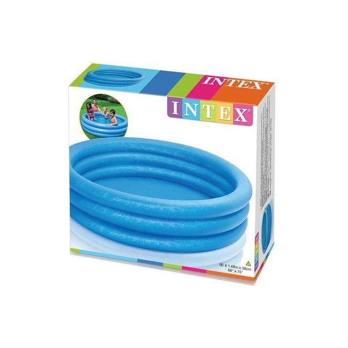 Intex 58446 Piscina Crystal per bambini 168 x 38 cm, Blu