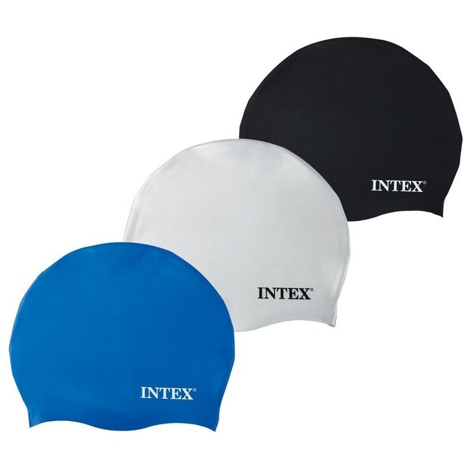 Intex- Cuffia in Silicone I.24, Colore Bianco-Blu-Nero, 13.3 x 1.6 x 15.9, 55991