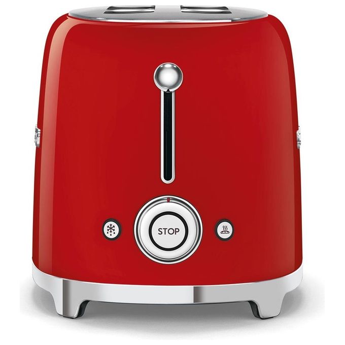 Smeg TSF01RDEU Estetica 50's Style Tostapane 2 Fette 6 Livelli di Doratura Rosso