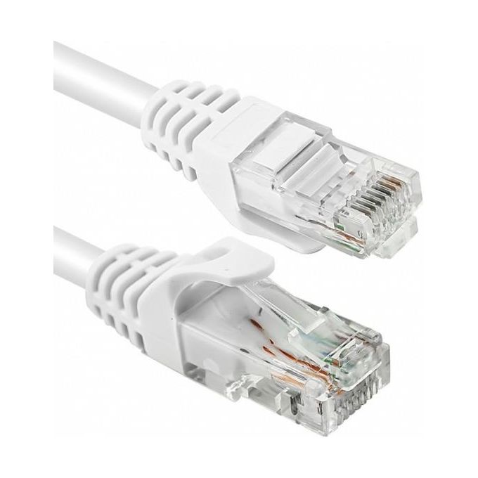 VulTech TAAU010-UTP-WH Cavo di Rete 1m CAT.6 Ethernet Gigabit Lan (RJ45) - 10-100-1000Mbit-s Bianco