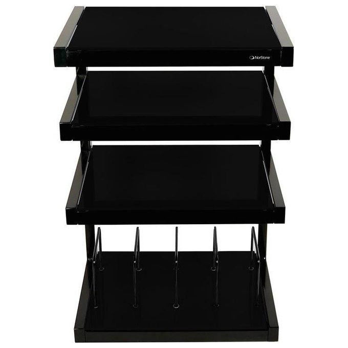 Norstone Mobile Hi-Fi con Supporto per Dischi Nero