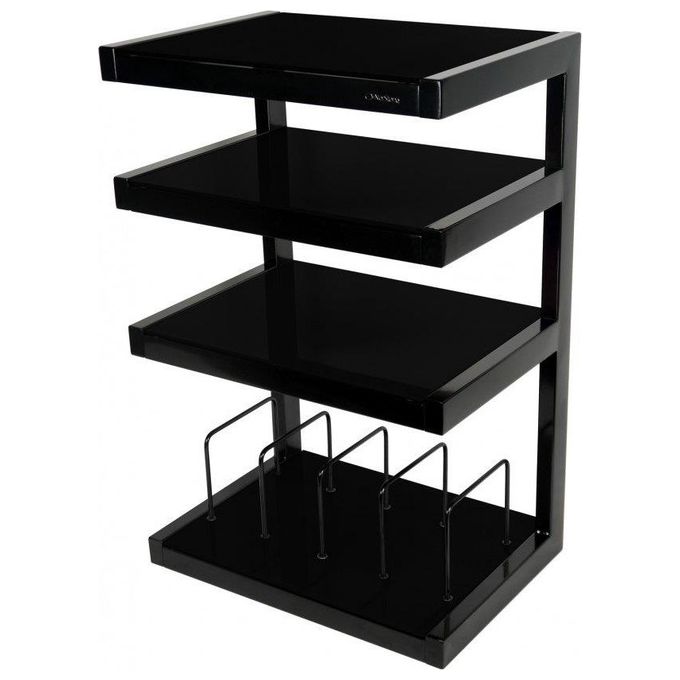 Norstone Mobile Hi-Fi con Supporto per Dischi Nero