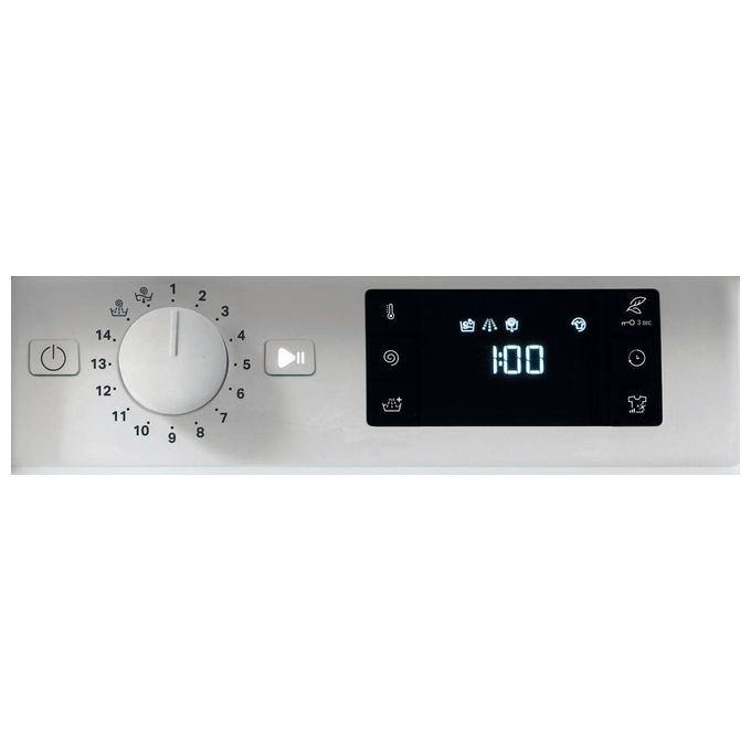 Hotpoint BI WMHG 81284 EU Lavatrice Carica Frontale da Incasso Digital Motion Technology Partenza Ritardata Classe energetica C Capacita' di carico 8 Kg Centrifuga 1200 giri Motore Inverter Woolmark