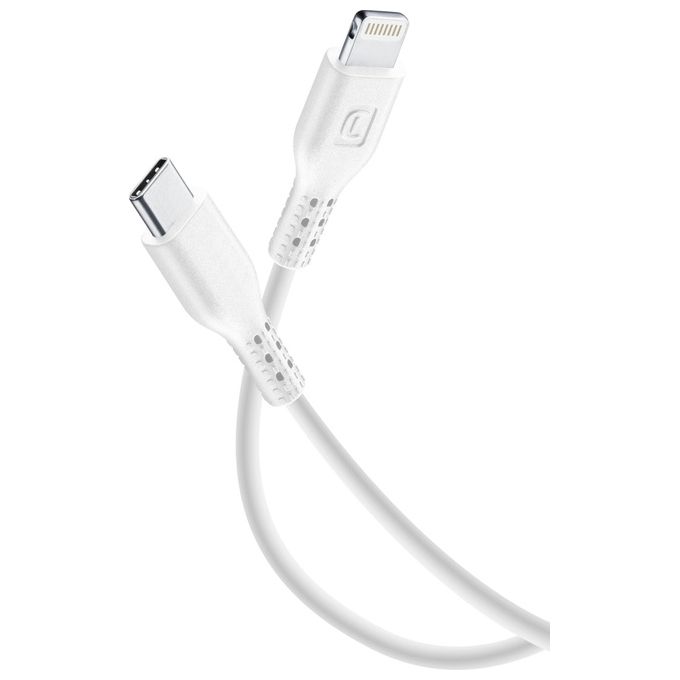 Cellular Line Power Cable Cavo USB-C to Lightning per ricarica e trasferimento dati 2mt
