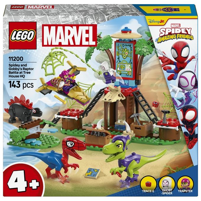 LEGO Set Battaglia con il Raptor al Quartier Generale Sull'albero di Spider-Man
