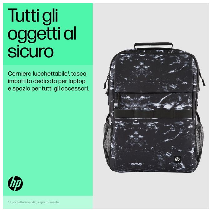 HP Campus XL Zaino Porta Computer 16.1'' Stone Marble