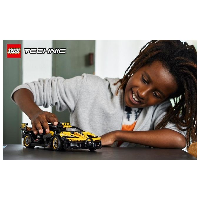 Lego 42151 Technic Bugatti Bolide Set da Costruzione 905 Pezzi Modellino Auto Supercar Motore W16 9 anni