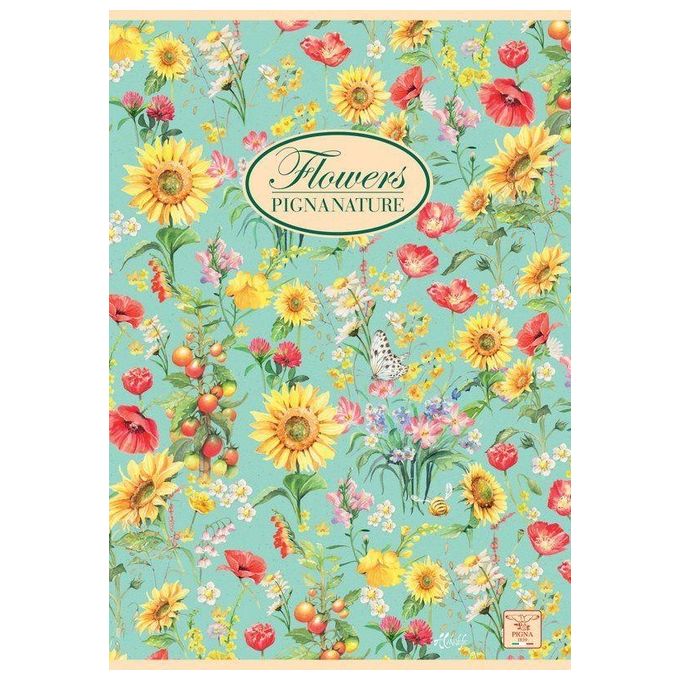 Pigna Confezione 10 Quaderni Flowers A4 5M 80gr