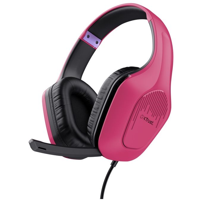 Trust GXT 415P Zirox Cuffie da Gaming Leggere Rosa
