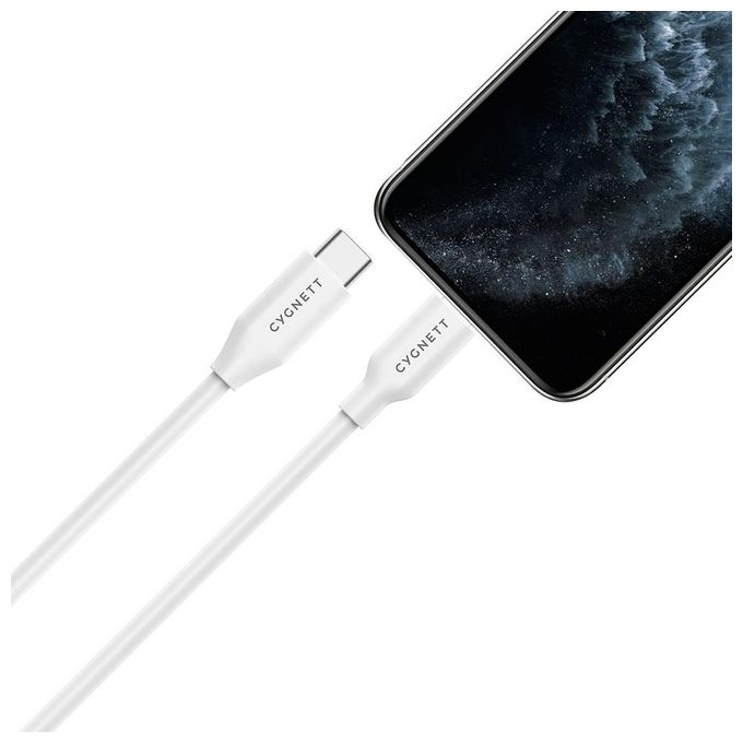 Cygnett Cavo da Lightning a Usb-C 2mt Bianco