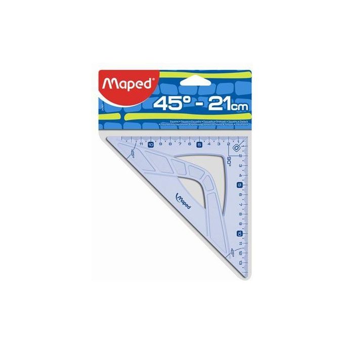Maped Squadra Geometric plastica 21cm 45°