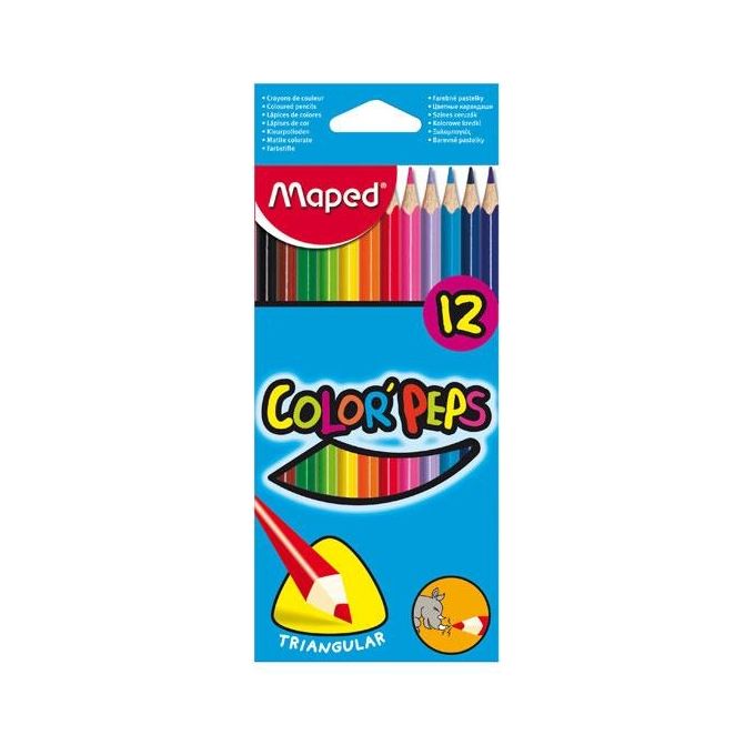 Maped 12 Pastelli Triangolari Color