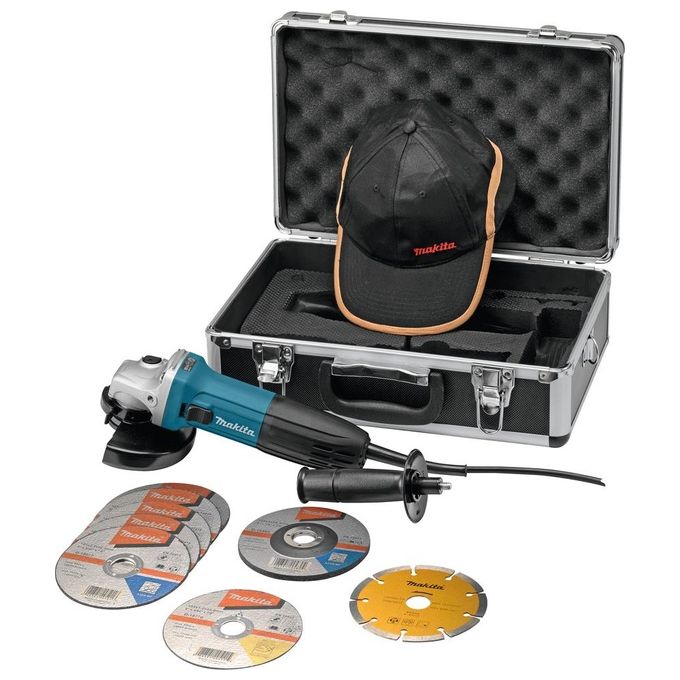 Makita Ga5030Rsp2 Smerigliatrice 125Mm 720W + 8 Accessori
