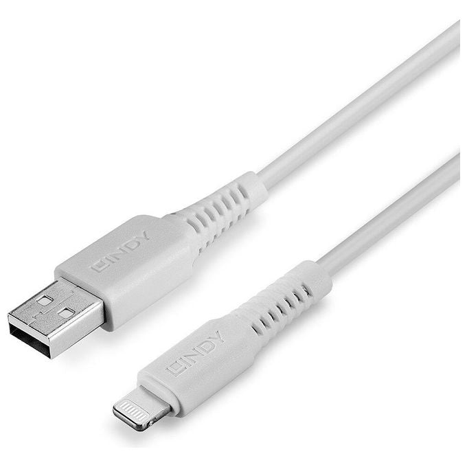 Lindy Cavo Usb a Lightning Bianco 1mt