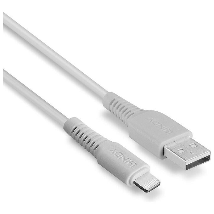 Lindy Cavo Usb a Lightning Bianco 1mt