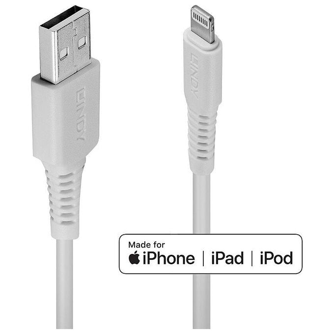 Lindy Cavo Usb a Lightning Bianco 1mt