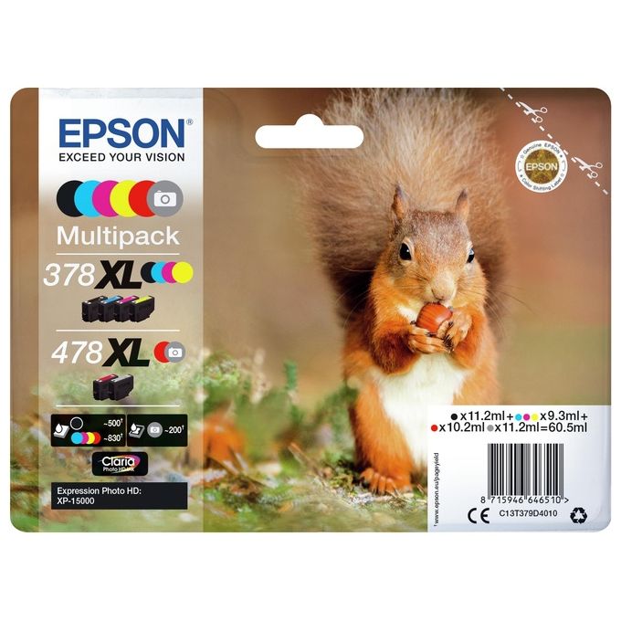 Epson 378xl 478xl Multipack 6 Photo Hd