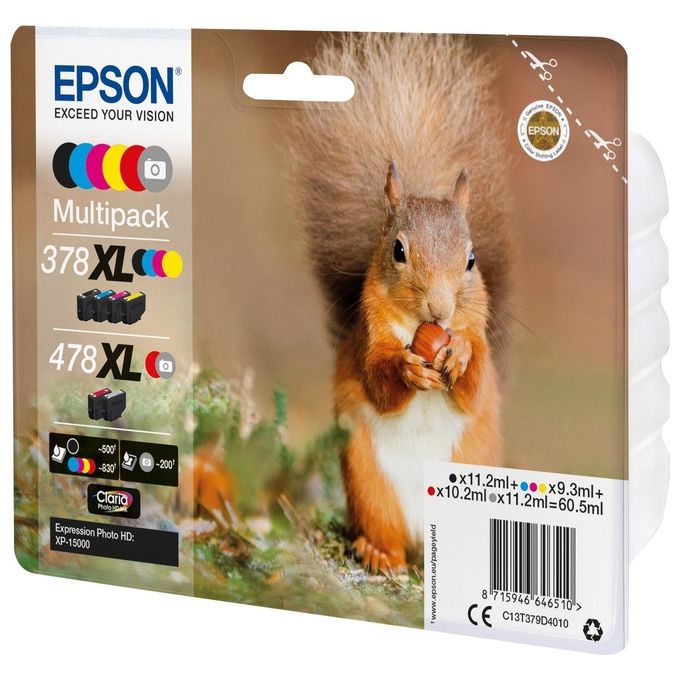 Epson 378xl 478xl Multipack 6 Photo Hd