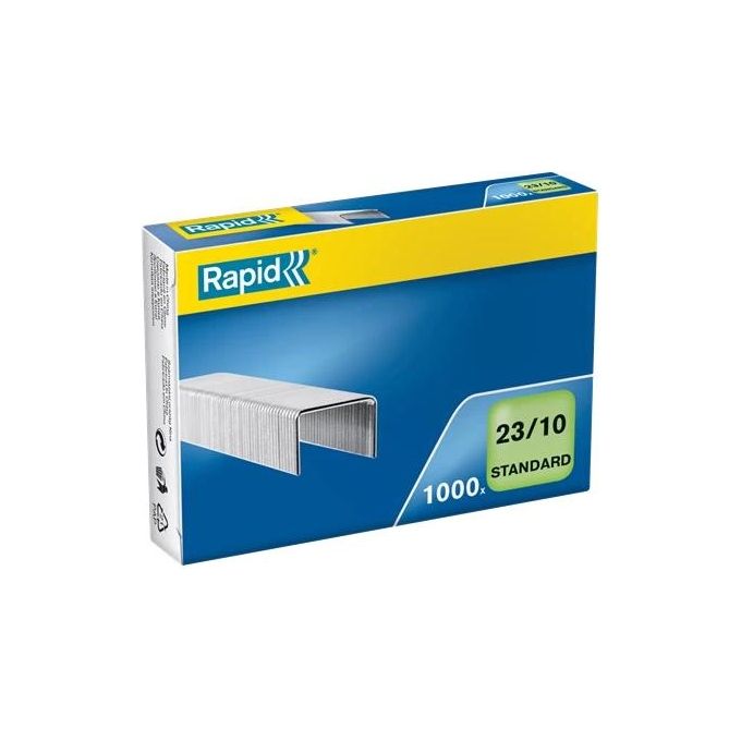 Rapid Punti Blue 23 10 Mm Zincati 1m 40-70 Fogli Per Le Cucitrici Hd Alti Spessori (box 1000pz)