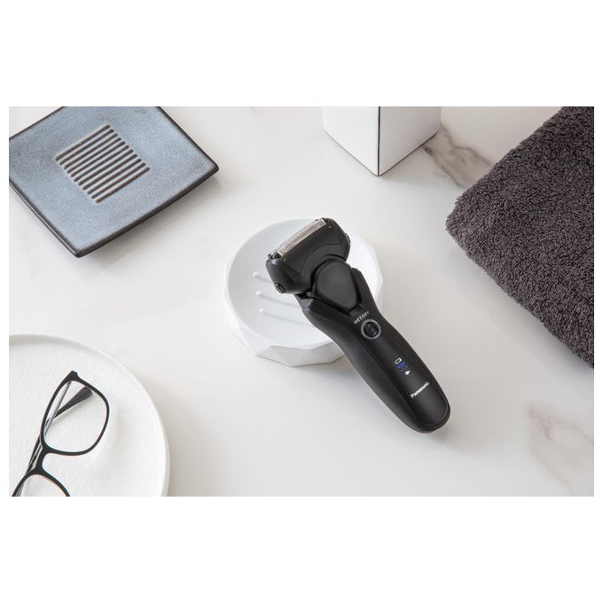 Panasonic ES-RT37-K503 Rasoio Uomo WetandDry a 3 Lame Lavabile Nero