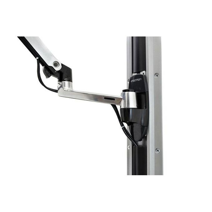 Ergotron Sistema di Montaggio a Parete LX con Supporto per CPU da 5cm a 20cm LCD e Tastiera in Alluminio