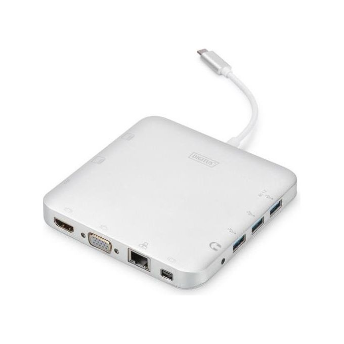 Digitus docking station multiporta con connettore tipo C