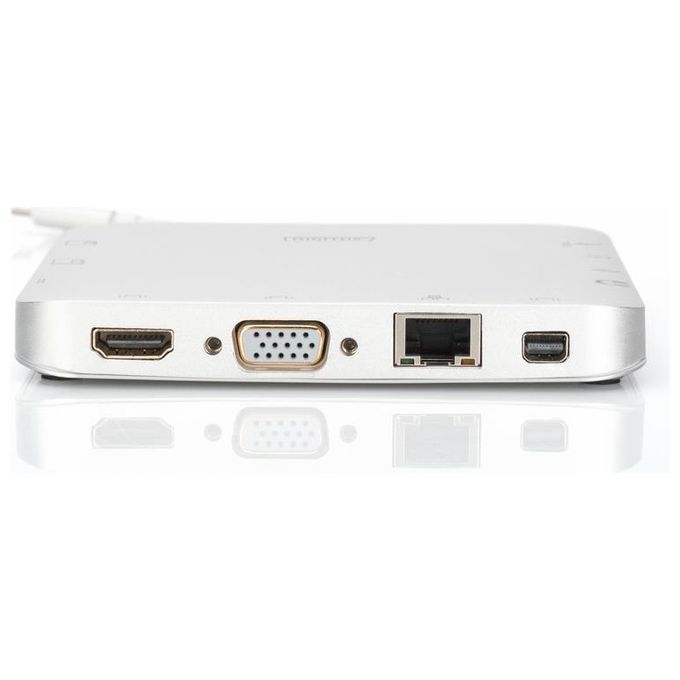 Digitus docking station multiporta con connettore tipo C