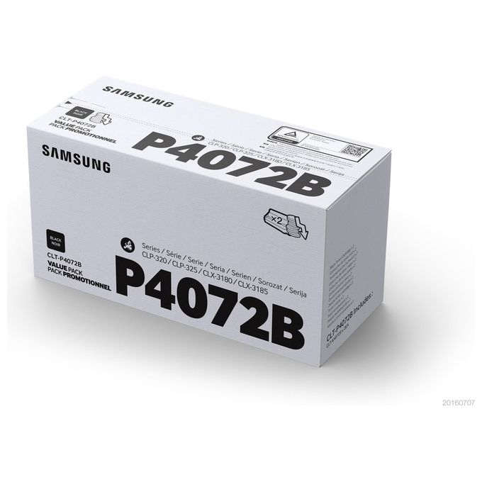HP Samsung CLT-P4072B Confezione da 2 nero originale cartuccia toner (SU381A)
