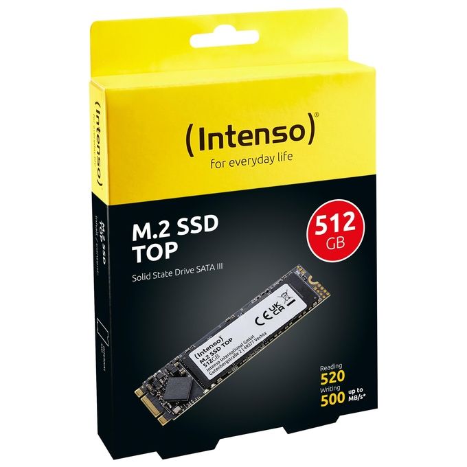 Intenso 3832450 Top Performance SSD interno M.2 SATA III 512 GB 520 MB-s colore Verde