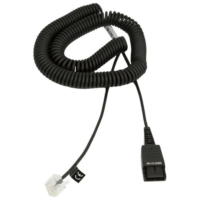 GN NETCOM Jabra Coiled mod Cuffie PC per Comunicazione e Uso Professionale con Design Ergonomico e Connettivita' Affidabile
