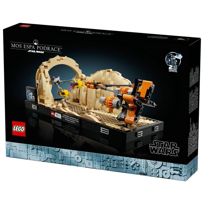 LEGO Star Wars Diorama Gara dei Sgusci su Mos Espa di Anakin Skywalker, Kit Modellismo per Adulti dal Film La Minaccia Fantasma, Gadget da Collezione