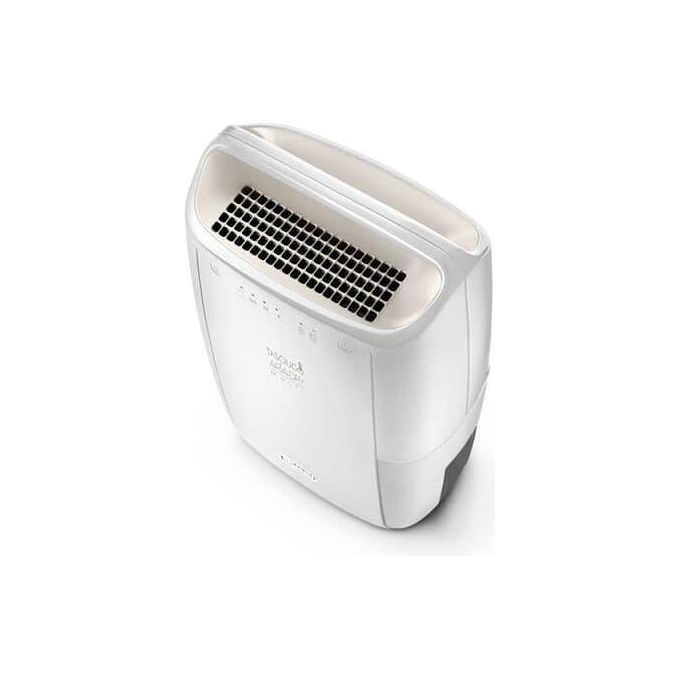 De'Longhi DEX210SF Tasciugo Deumidificatore 10L-Giorno Sistema di sicurezza Maniglia Bianco