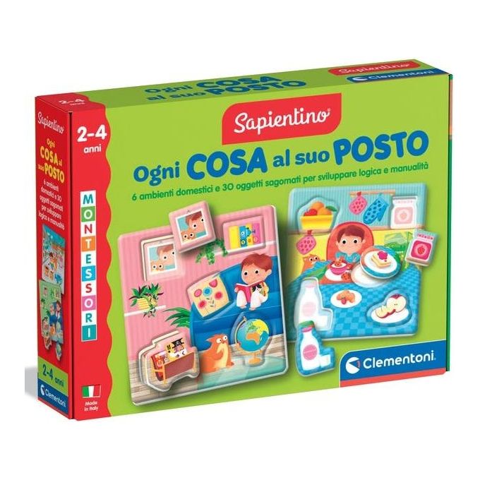 Clementoni Gioco Educativo Sapientino Baby Montessori Ogni Cosa al Suo Posto